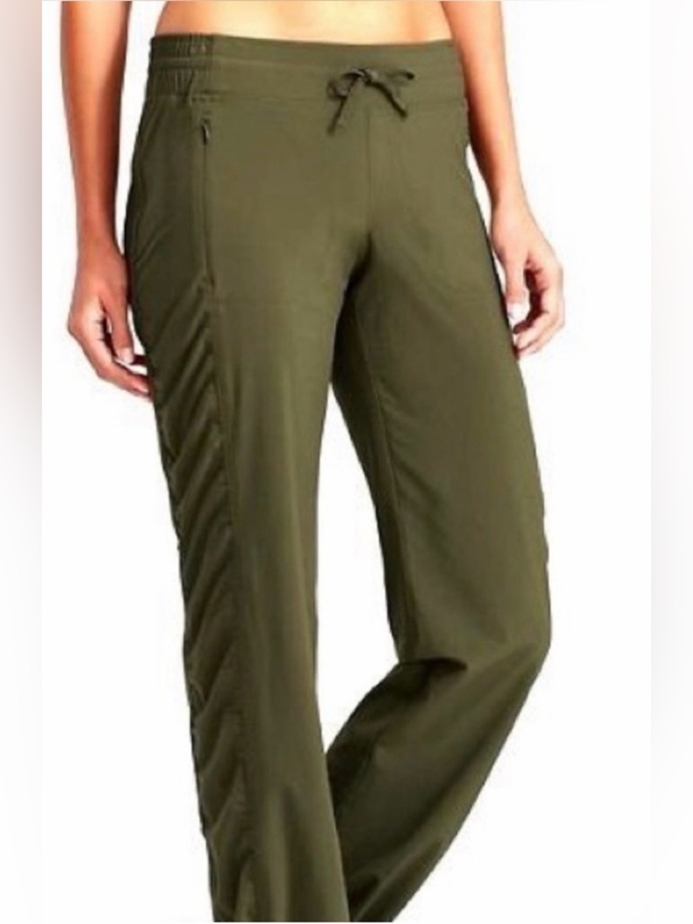 NWOT Athleta PLUM La Viva Drawstring Ruched Side Active Pants - 16 Tall